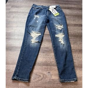 Vintage Reunion Womens Jeans Size 11 High Rise Skinny Distressed O6